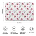 thumbnail image 3 of Pioneer Flower Floral Print Pattern Bathroom Rugs Mat, Non Slip Microfiber Bathroom Rug with Rubber Backing, Soft Mats for Bathroom Floor Tub Shower, 17"x27", 3 of 5