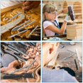 thumbnail image 5 of 10 piezas de accesorios de forraje de escultura y de huecograbado sobre madera, foret de huecograbado, foret à bois bricolage adaptado con herramientas rotativas, 5 of 5
