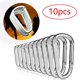 thumbnail image 1 of 5/10 Uds mosquetón llavero aleación de aluminio D-ring hebilla resorte mosquetón Snap Hook Clip llaveros al aire libre Camping uso diario Gao Jinjia LED, 1 of 2