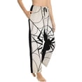 thumbnail image 3 of Cauagu Spiders On The Web 1 Pajama Pants for Women Loose Fit Wide Leg Trouser Pants Casual Elastic Waist Drawstring Lounge Pants, 3 of 6