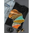 thumbnail image 3 of African Map Silhouette T-Shirt Women -Image by Shutterstock, Female Medium, 3 of 4