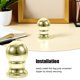thumbnail image 3 of BESTYASH 3Ud Adorno Dorado Para Mástil Con Bola Ideal Para Decorar Mástiles En Variados, 3 of 8