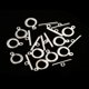 thumbnail image 5 of de 10 juegos de conectores de cierre de palanca de plata, hallazgos para fabricación de joyas, bricolaje Zulema Alternar los hallazgos de cierre, 5 of 6