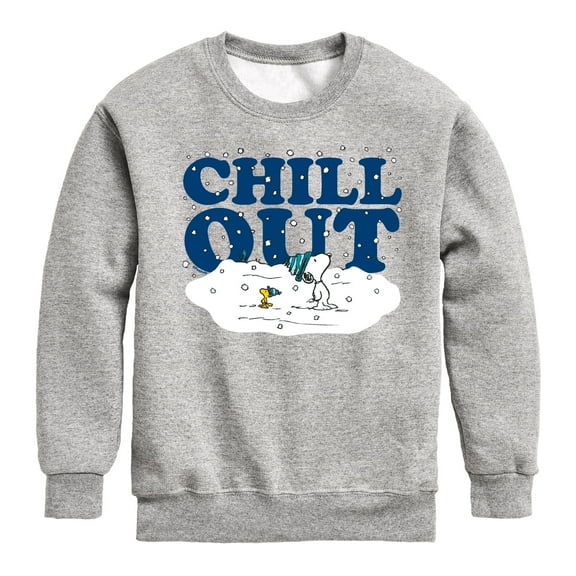 Peanuts - Chill Out - Toddler & Youth Crewneck Fleece Sweatshirt