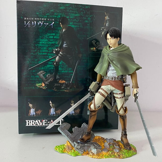 Figura de acción ataque a Titan ARTFX J modelo juguete Rival Shingeki no Kyojin Levi Mikasa Ackerman Eren Jaeger chico regalojcon caja zhangmengya unisex