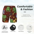 thumbnail image 5 of Haiem Frogs And Mushrooms Men'S Quick-Dry Swim Trunks: Comfortable Beach Shorts With Mesh Lining And Pockets - Ideal For Swimming And Sunbathing X-Large, 5 of 9
