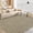 Beige, variant on Imitation Braided Collection-Print 10x13 Area Rug for Living Room Large Washable Rug with Non-Slip Rubber Backing, Non-Shedding Stain Resistant Thin Foldable Carpet - Light Grey