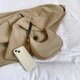 thumbnail image 3 of Bolso de hombro para mujer PU Diamond Underarm Bag Evening Party Clutch Bolso (Caqui), 3 of 6