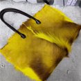 thumbnail image 4 of Bolso de mano para mujer, de lana, cachemira, piel de ternera, con asa en color de contraste, marca de lujo 2021, bolso de hombro de gran capacidad de alta gama, 4 of 5
