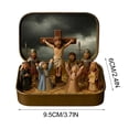 thumbnail image 2 of Mini Eater Nativity Set in a Tin Box, Portable Pocket Birth of Religious Jesus Ornament, 2026 Portable Pocket Nativity Scene Easter Interior Decoration for Desk, Shelf, Office, or Travel Decor, B, 2 of 6