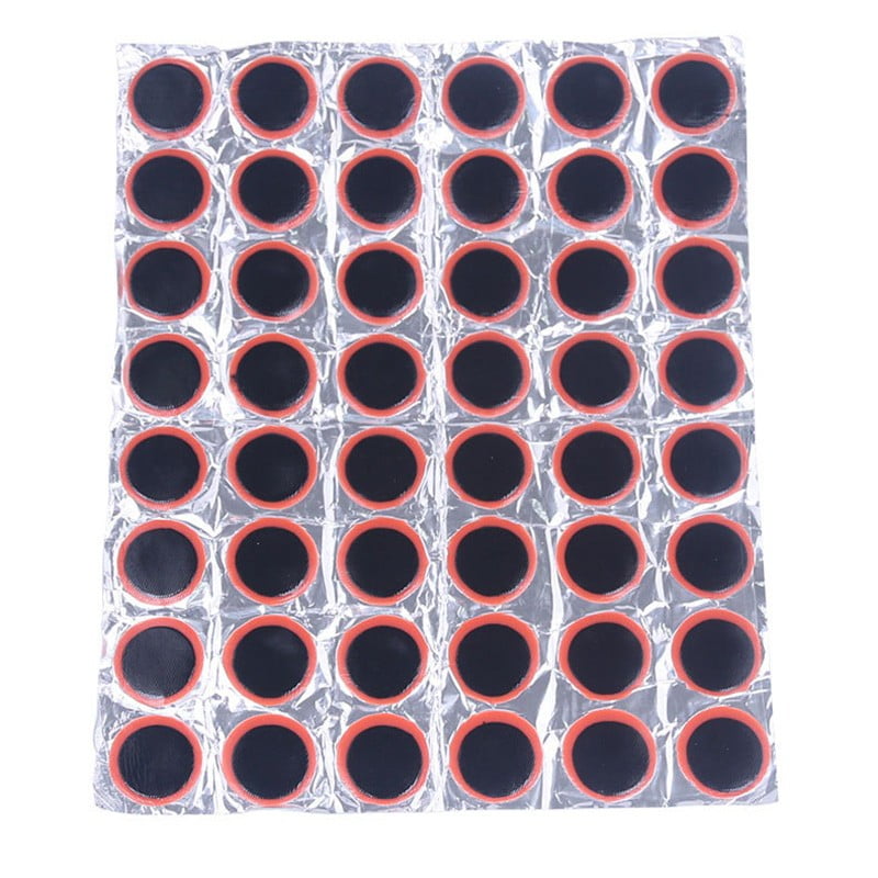 48pc Radial Tire Repair Round Patch Assortment Rubber Material 