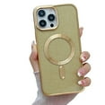thumbnail image 1 of MagSafe Étui Compatible iPhone 14 Pro Max, Étui Magnétique Pailletée, Étui de Luxe Transparente pour Femmes Filles Antichoc, Violet Profond, 1 of 6