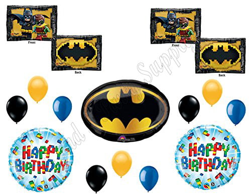 DC Lego Batman Movie Superhero Party Tableware Decorations Supplies Set Of 8 