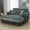 Sage Green, variant on 65" Oversized Chaise Lounge Chair Indoor, Faux Rabbit Fur Upholstered Cloud Couch with Wood Frame, Deep Seat Sleeper Sofa Bed for Living Room, Champagne