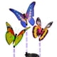 thumbnail image 2 of Luces solares de mariposa decorativas para exteriores, luces LED multicolor alimentadas por energía solar para jardín, patio, fácil instalación y diseño resistente al agua para balcones, patios,, 2 of 7