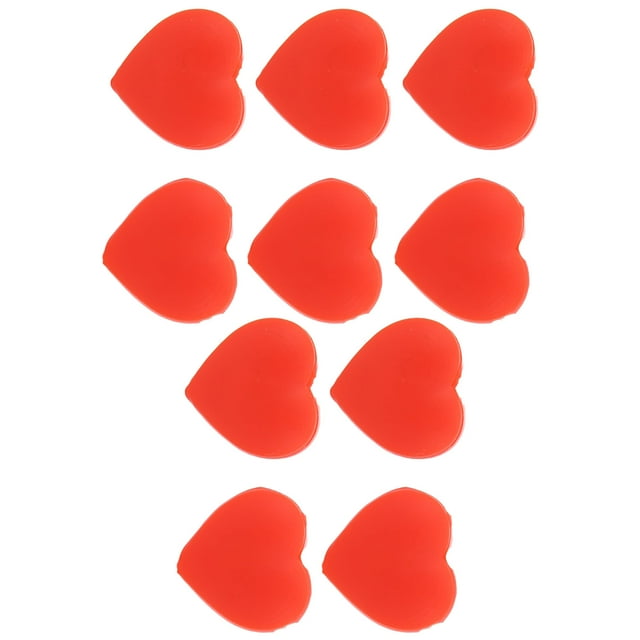 Tennis Racket Dampener, 10PCS Silicone Heart Shape Tennis Racket Vibration Dampener Tennis Racket Vibration Dampener 23.5x22x8mm for Reduce Vibration Damage to Elbow Joints