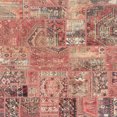 thumbnail image 1 of Ahgly Company Machine Washable Indoor Square Abstract Chestnut Red Area Rugs, 5' Square, 1 of 7