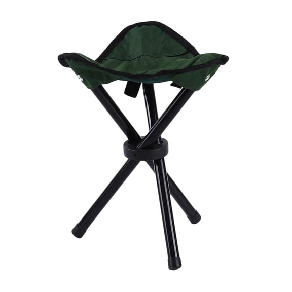 Picnic Outdoor Camping Portable Folding Chair Iron Foldable Three-Legged Stool Seat Hiking Tools Leisure Fishing Accessories