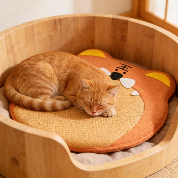 Deeceymbur Four Season Pet Sleeping Mat Breathable Soft Cushion Summer Cooling Design Washable Portable Pad for Dogs Cats Indoor Outdoor Resting