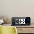 thumbnail image 3 of Adaptive LED Clock, 13 Customizable Alarms, Dual Snooze & Alarm System, Voice Controlled Light, Temperature Display, USB Charging, Battery, 3 of 5