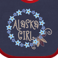 thumbnail image 4 of Inktastic Alaska Girl Forget-me-not Flower Girls Baby Bib, 4 of 4