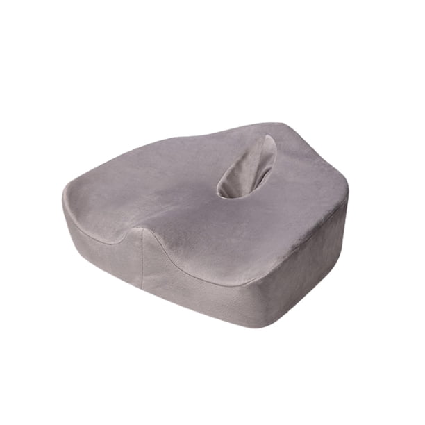 Wosthever Comodidad y apoyo en cualquier lugar con este cojín de látex para asiento, almohadilla de descompresión para vértebras traseras, Juegos de cama Gris plateado grande