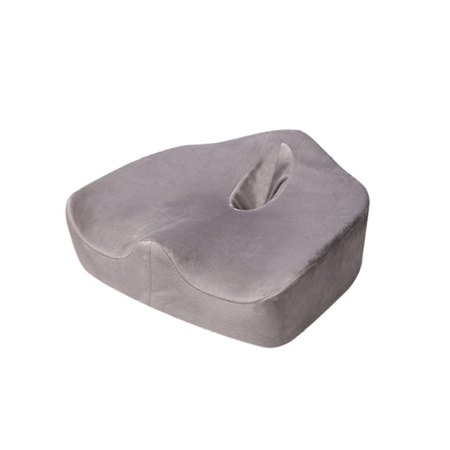 Wosthever Comodidad y apoyo en cualquier lugar con este cojín de látex para asiento, almohadilla de descompresión para vértebras traseras, Juegos de cama Gris plateado grande