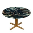 thumbnail image 3 of Orinice Octopus Ship Fantasy Art Round Table Cover Stain Resistant Washable Indoor Outdoor Tablecloth Kitchen Dining Wedding Parties 100% Polyester Fiber 38-42, 3 of 8
