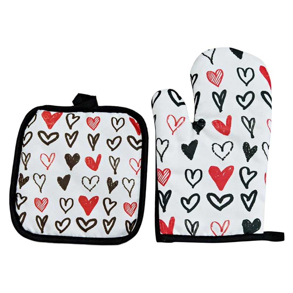 heart oven gloves