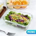 thumbnail image 5 of 7 Pack Glass Food Storage Containers with Lids, Microwave Safe Meal Prep Containers, Glass Airtight Lunch Box Containers, Bento Box, 5 of 6