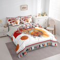 thumbnail image 3 of Homewish Orange Basketball 7-Piece Twin Bedding Sets For Teens,Sport Theme Bedding Comforter Set,Ball Game Breathable Sheet Sets,Luxury Bedroom Decor,Reversible, 3 of 8