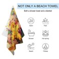 thumbnail image 2 of Sunflower Ultra Fine Fiber Beach Towels for Travel And Quick Drying Absorbent Towels for Swimming, 2 of 7