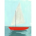 thumbnail image 2 of Green, Jacob 15x18 Gold Ornate Wood Framed with Double Matting Museum Art Print Titled - Small Sail II, 2 of 4