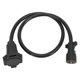 thumbnail image 1 of 3ft 7 Way Trailer Plug Wiring Harness Heat Resistant 7 Prong Trailer Tow Wiring Connector Cord Extension Wire for RV Car Boat, 1 of 5