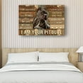 thumbnail image 4 of I Am Your Pitbull Dog Quote Poster Pictures For Wall Canvas Art For Bathroom Giclee Artwork Decor For Bedroom Prints Framed 12×18 in, 4 of 5