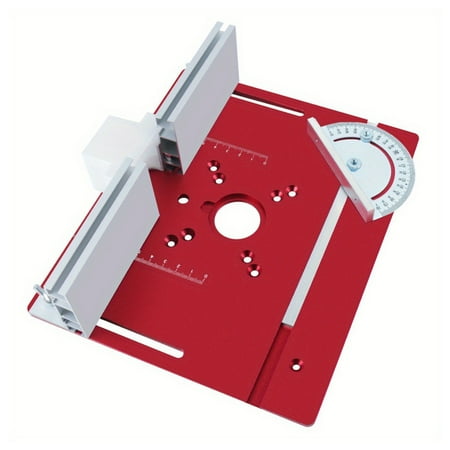 

ROZYARD Router Table Insert Plate Router Flip Plate Aluminum for Woodworking Benches Miter Gauge Guide Sliding Fence Brackets