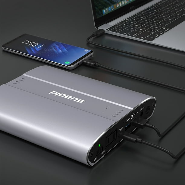 Suaoki D100 Power Bank 100w Ac Type C Pd Qc3 0 Usb Solar Rechargeable 26800mah 96 48wh Portable Power Source For Air Travel Outdoor Use For Macbook Mobile Phone Camera Walmart Com