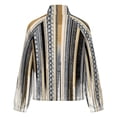 thumbnail image 6 of Jackets for Women Winter Coat Jackets Flannel Stand Collar Jacket(Abstract Gold Black Lines Art,Size:S-4XL), 6 of 7
