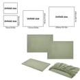 thumbnail image 3 of Home Savings Items!Kyusrd Four Piece Fitted Sheet Set Bed Sheet Home Textile Solid Color Imitation Satin, 3 of 6