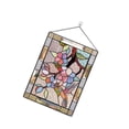 thumbnail image 1 of Decorative Stained Rectangle Window Panel Pendant Wall Decoration, 1 of 8