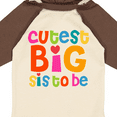 thumbnail image 4 of Inktastic Cutest Big Sis To Be Girls Long Sleeve Baby Bodysuit, 4 of 5