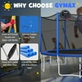 thumbnail image 3 of Patiojoy Trampoline de 14 Pi avec Panier de Basketball, Trampoline Récréatif Extérieur avec Filet d'Enceinte et Échelle, 3 of 9