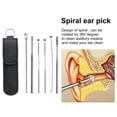 thumbnail image 2 of Kit de 6 uds. De recogedor de cera para los oídos, cureta para el cuidado de la salud, herramienta para el hogar negro Sywqhk Cuidado Belleza, 2 of 7