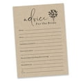 thumbnail image 3 of Inkdotpot Rustic Kraft PaperAdvice And Wishes Set Of 50 Bridal Shower Advice Game ActivityCards, 3 of 7