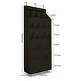 thumbnail image 2 of Yibooy Closet Shoe Organizer Holds 12 Pairs Hanging Shoe Rack for Closet (Black), 2 of 10