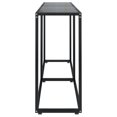 thumbnail image 2 of vidaXL Console Table Black 160x35x75.5cm Tempered Glass, 2 of 5