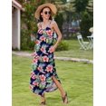 thumbnail image 5 of Zeagoo Summer Dresses for Women Casual Spaghetti Strap V Neck Sleeveless Dresses with Pocket, 5 of 6