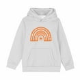 thumbnail image 2 of Spazoro Girls Hooded Sweatshirts, Soft & Comfy Fashion Cute Print Long Sleeve Fall Winter Tops for Girls White Size 13 T, 2 of 6