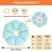Avont Cat Cone Collar Soft, Adjustable Recovery E Collar Alternative for Cats Kittens Puppies, Elizabethan Neck Cone of Shame to Prevent Licking Biting After Surgery Protect Wounds -Blue(S)