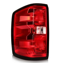 cciyu Taillight Assembly Replacement for 2014-2019 for Chevy Silverado Red Clear Lens Driver Side Tail Light GM2800293 84019503 23295938 84288722